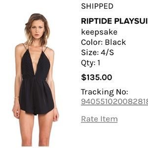 Revolve black romper